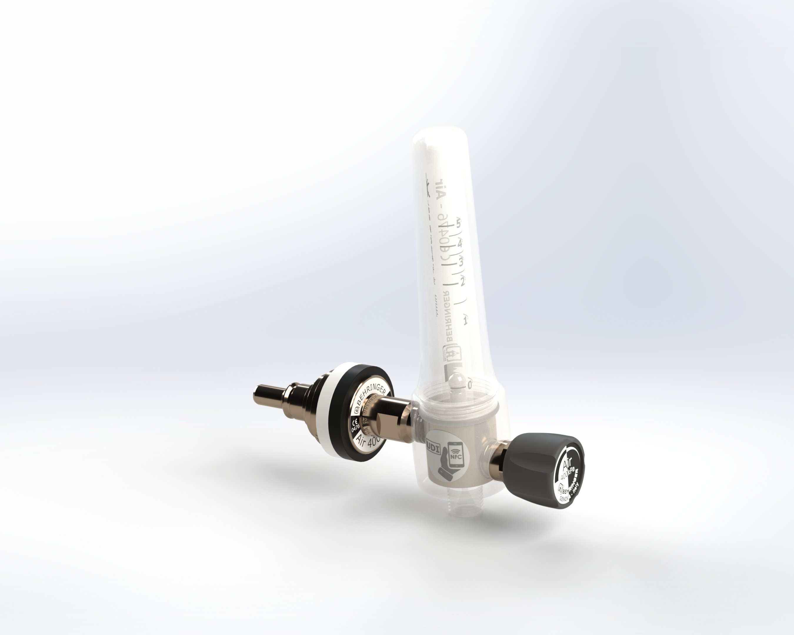 D&eacute;bitm&egrave;tre pour air m&eacute;dical 0 &agrave; 5 l / min